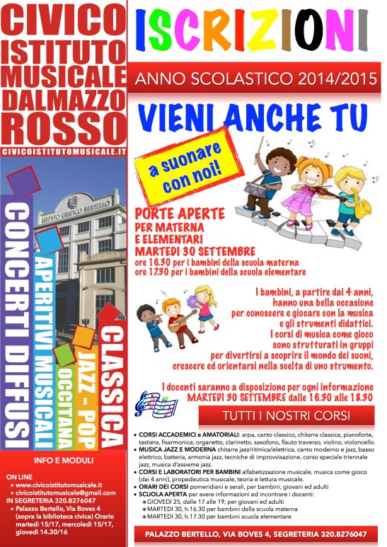 A5 Flyers iscrizioni 2014